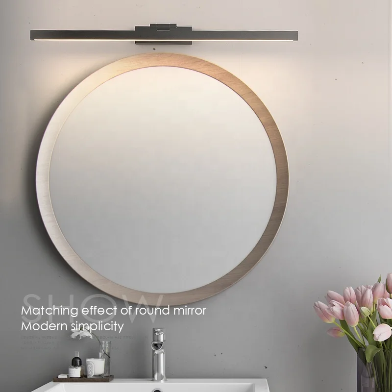 
Black and white all-aluminum lamp body mirror front lamp bathroom IP44 dressing table mirror lamp 