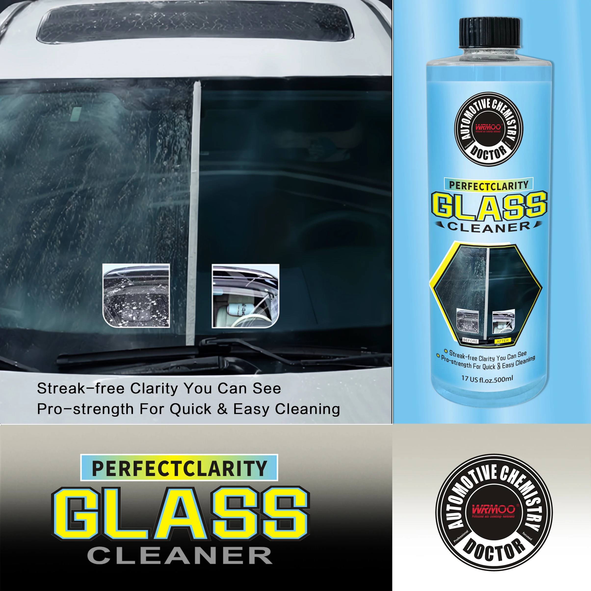 Best selling Car glass cleaner, car care, clean transparent glass
