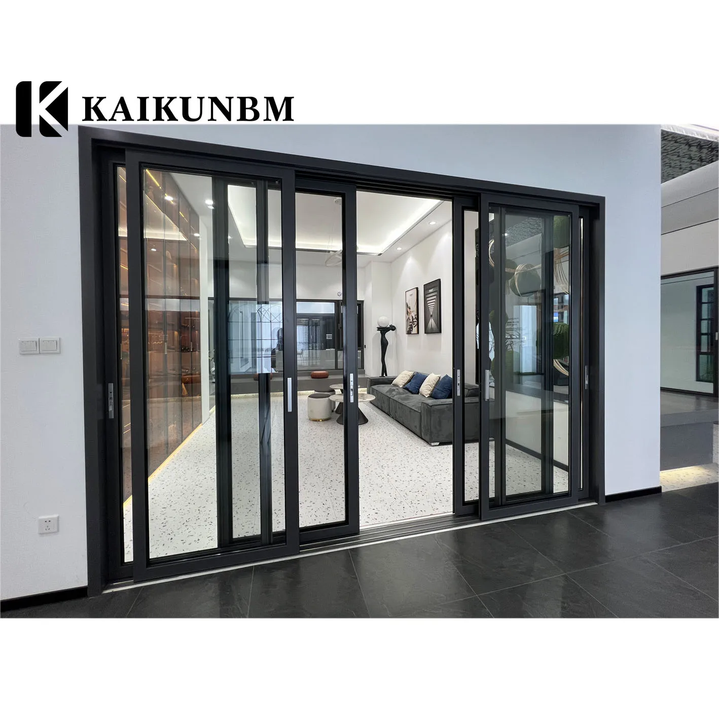 International Popularity Double Insulated Tempered Glass Exterior Doors Sliding Aluminum Doors