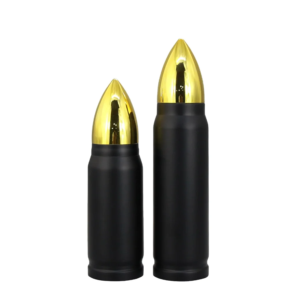 500ml Thermos Flasks Stainless Steel Vacuum Bullet Shape Water Bottles