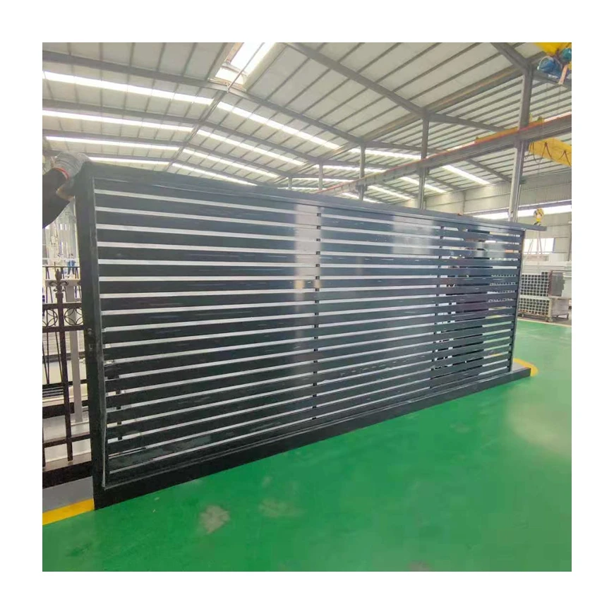 Modern Design Motorized Automatic Aluminum Driveway Gate For Home And Garden