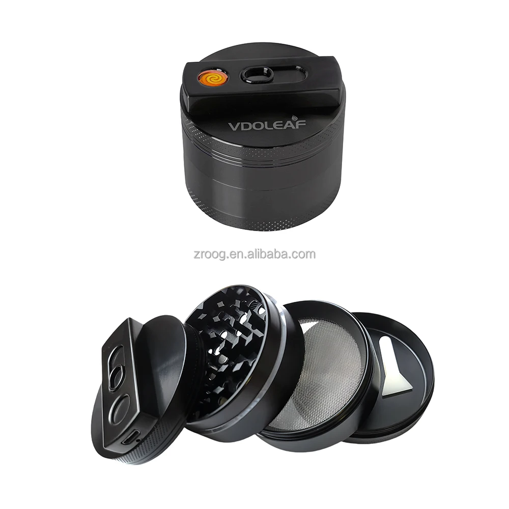 Shredder Herb Grinder With Lighter Top Wholesale Logo OEM