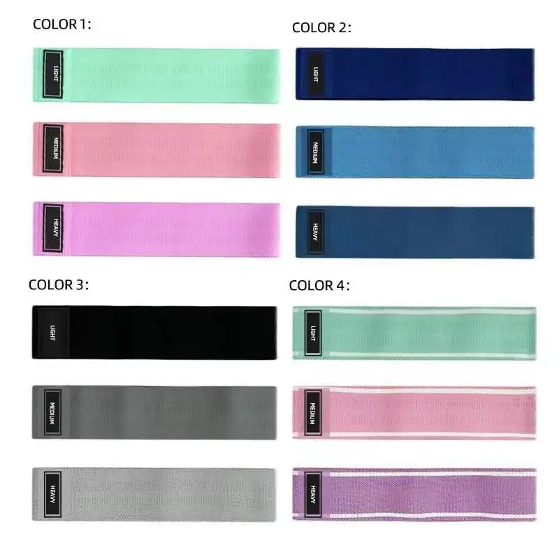 Manufacturers Set of 3 Resistance Band Set Gym Fitness Glute  Exercise Hip Circle