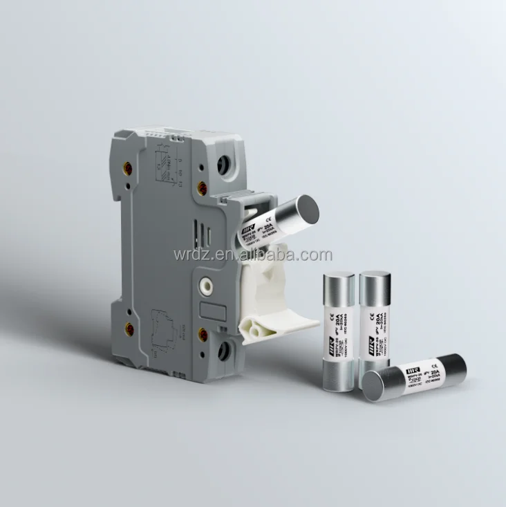 WRDZ 1000v Fuse Cylindrical Ceramic Fuses Low Voltage solar 1000V DC fuse holder