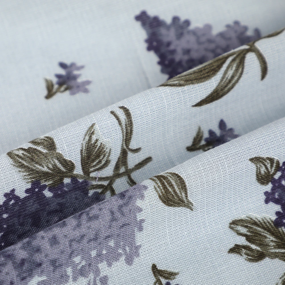 Lady color batch quality ramie cotton fabric wholesale linen shirting fabric summer shirts material stocklot woven dyed fabric