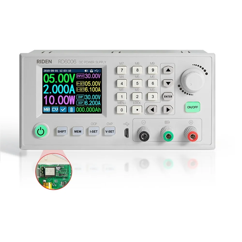 RD RD6006W DC DC USB WiFi step down 60V 6A converter power supply adjustable module battery charging device