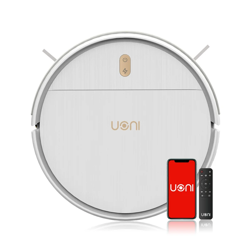 Uoni robot vacuum cleaner Samurai 2  robotic 3000Pa suction robot mop smart app control alexa S2