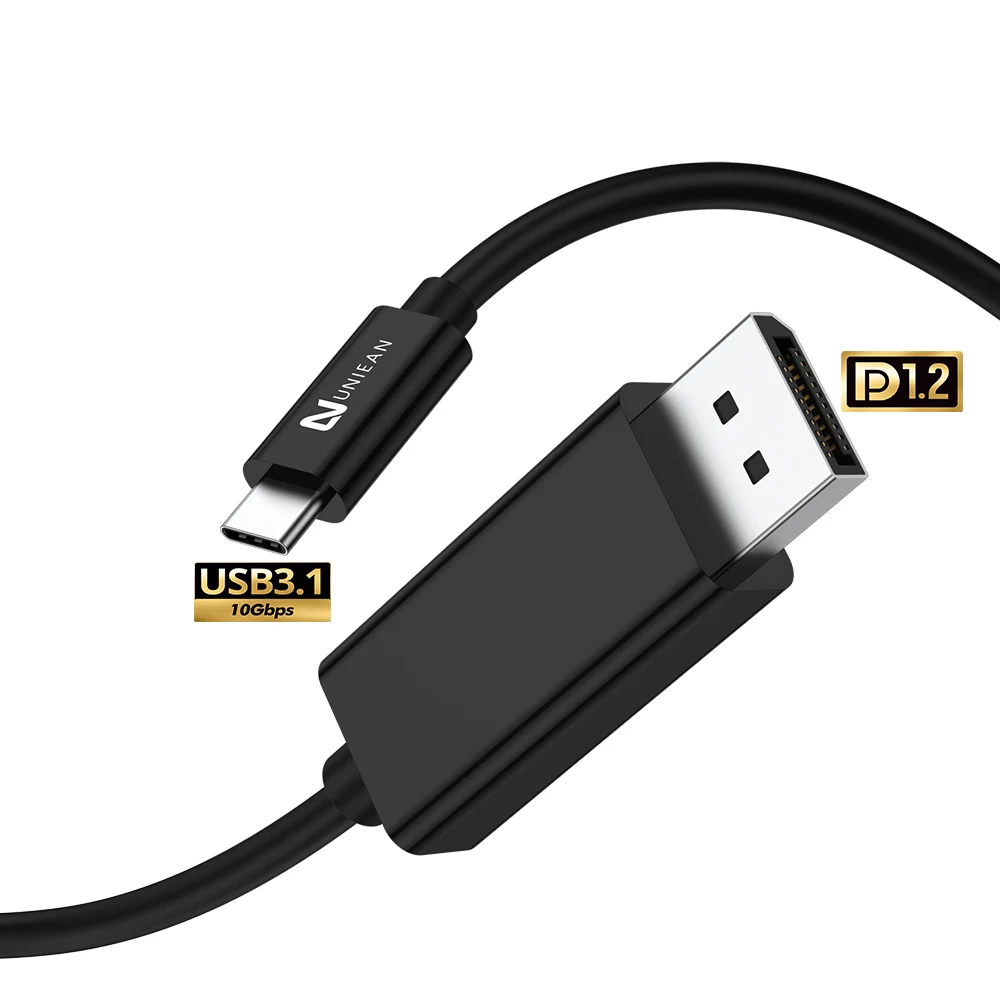 2024 New Arrival ABS Shell USB Type C to DisplayPort Cable 4K DP 1.2 Cable DisplayPort Cables for Laptop PC TV Gaming Monitor
