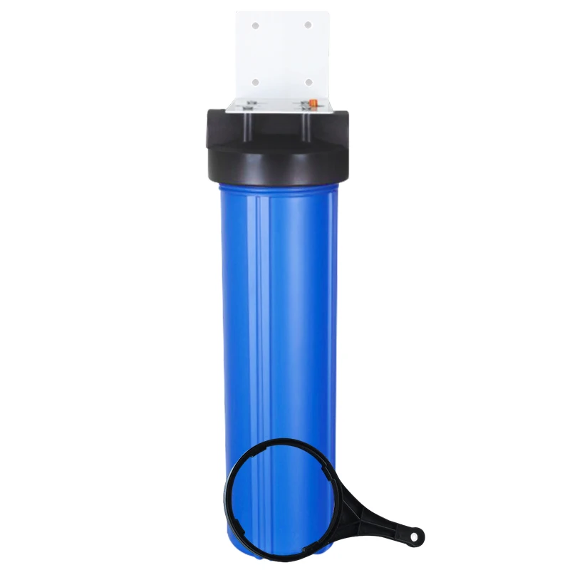Whole House Water Filter Housing Pre Single Cartridge Jumbo Filter Housing Blue for Home 20 Inch Household Free Spare Parts Big