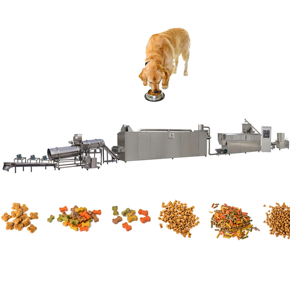 Pet kibble feed making machine with traditional extruder machine