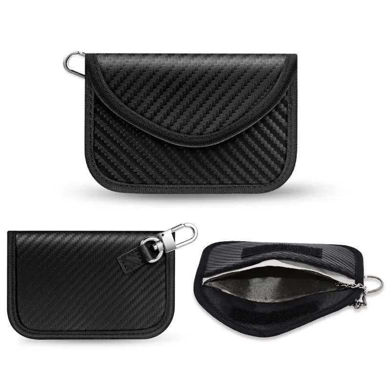 Faraday Bag Signal Blocking Key Case Leather Pouch for Car Keys