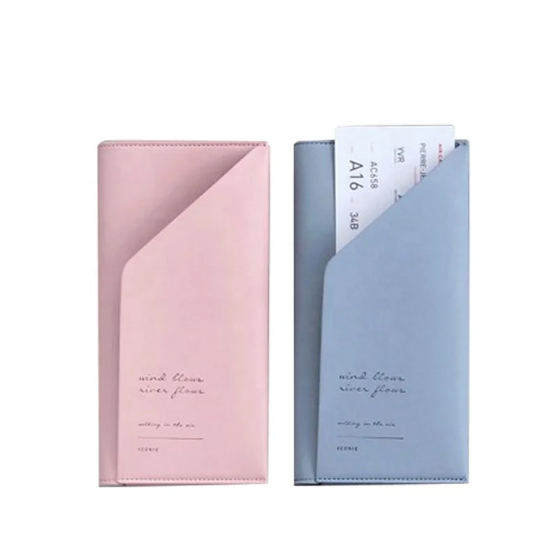 Travel Passport Wallet With RFID Protection Secure PU Leather Passport