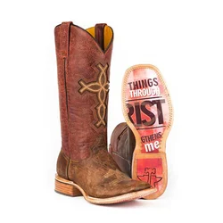 Women Tin Haul I Believe Cowgirl Boots-square Toe