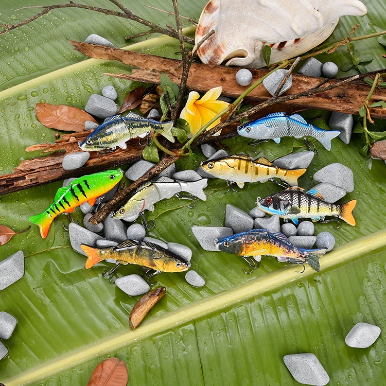 New lure 6inch 3 Segment trout perch lure muske milkfish bait boat for fishing with BBK hooks