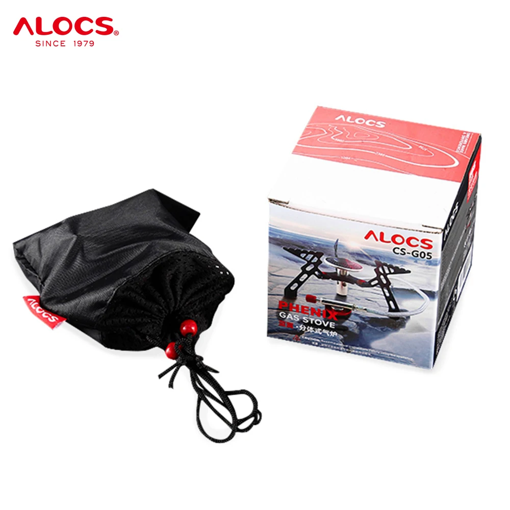 Alocs New Product Space Saving Aluminum Outdoor Picnic BBQ Grill Gasherd Mini Folding Campingkocher Camping Gas Stove