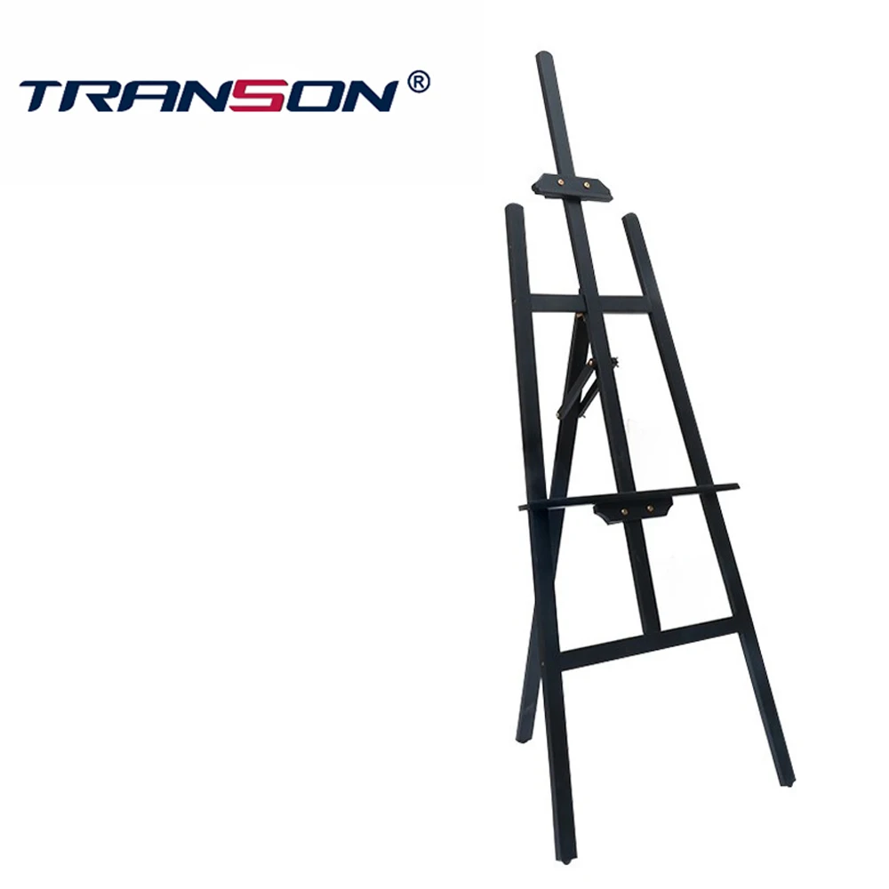 Artist Pine 145cm Wooden Painting Tripod Easel Black Color for Art Painting