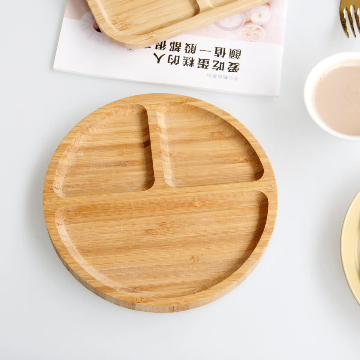 Asian Style Eco-Friendly Elegant Sectional Bamboo Serving Tray
