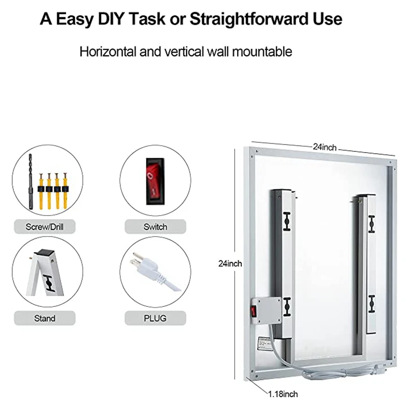 High quality 720W far infrared smart heater panel for bedroom/living room/bathroom carbon crystal heating panel