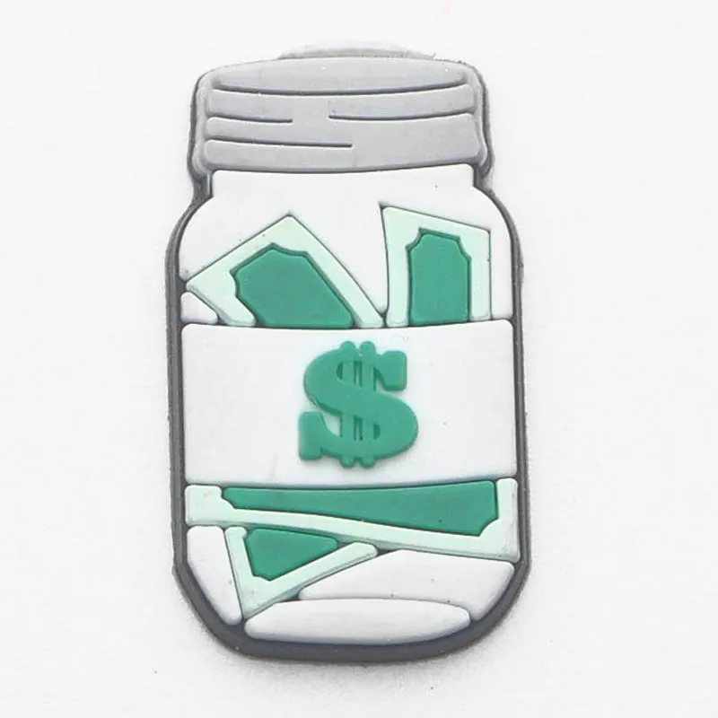 dollar sign shoe charm for wholesale wad of bills shoe charm stolen Money bag shoe charm for clog decoration