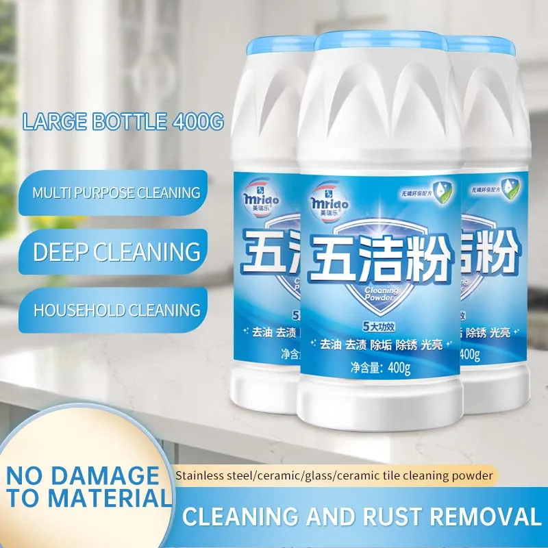 400G Cleaning And Descaling Powder Detergent Household Cleaning Powder Cookware Cleaner