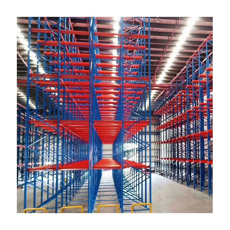 Складские Стальные стеллажи для хранения, сверхмощный привод в системе поддонов
