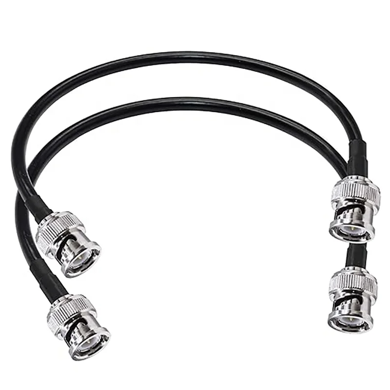 RG58 Cables With BNC Connector BNC Male Plug Connector Clamp Type BNC RG58