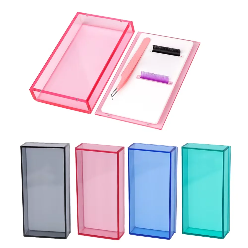 Makeup Glue Pallet Holders, Lash Extension Display Stand, Grafted Eyelash Tool, 1, 5, 10 Layers title Eyelash Storage Box