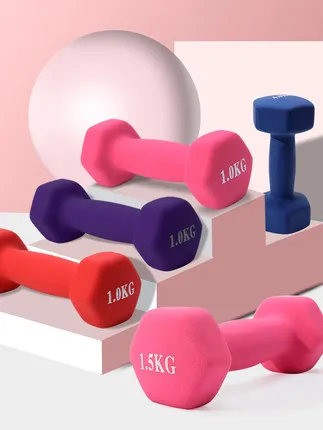 Неопреновые Гантели под заказ, неопреновые гантели с синим покрытием, 2 фунта