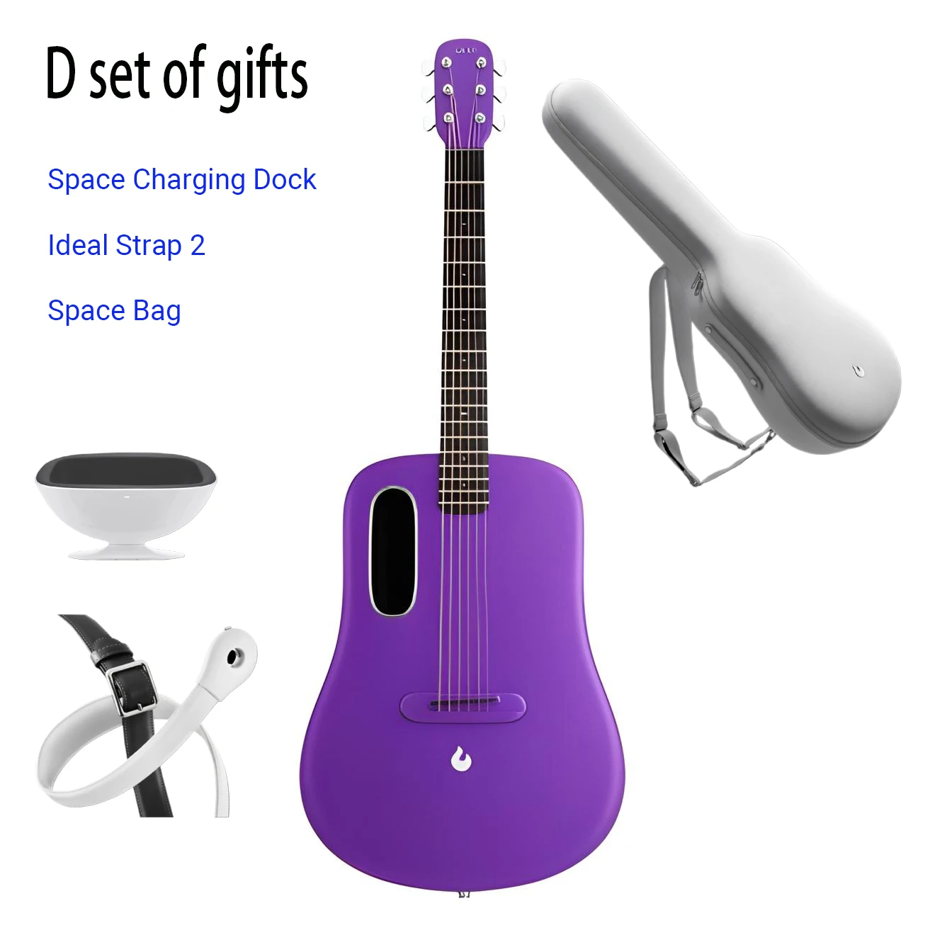 Exquisite Craft LAVA ME4 38 Inch Carbon Electric Guitar 6 Strings Decisive Sound Pro Bass