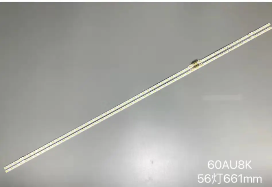 Светодиоды Tiras 2*60 дюймов 60AU8K BN96-52596A ES60SV8FPKWA56 56 светодиодов 3 В 661 мм световая панель 60AU8000 подсветка телевизора