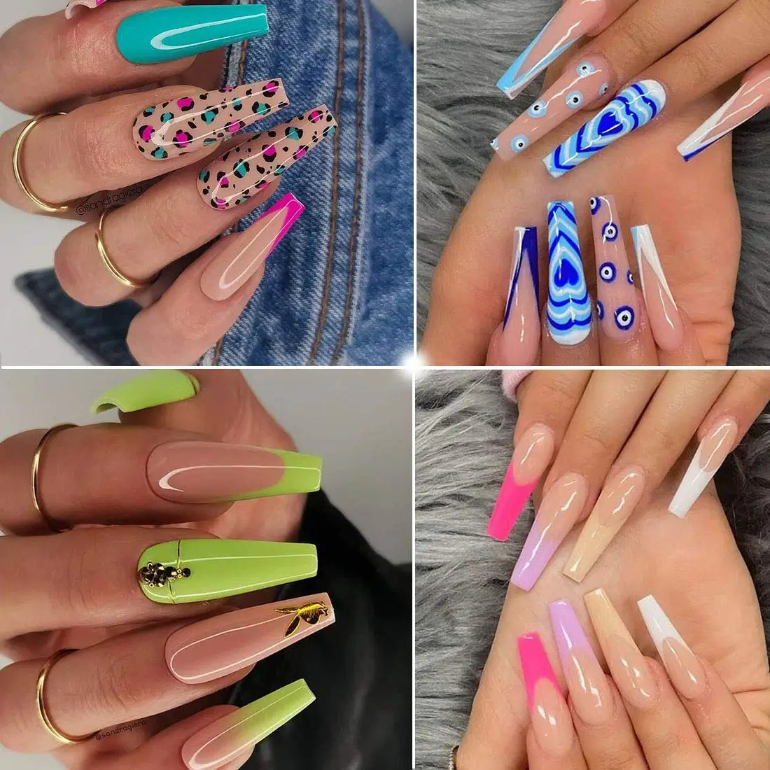 No Crease False Coffin Nail Art Tips Full Cover False Nails  Shaped Artificial News Transparent False Nails