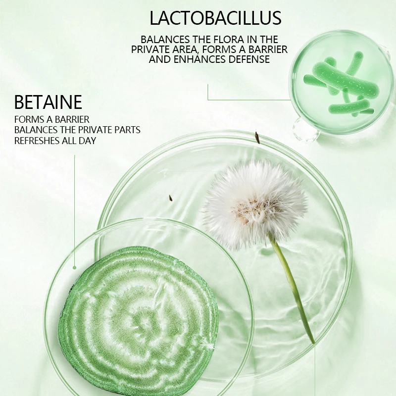 100% natural ingredients to protect health and balance PH value to reduce vaginal dryness and odor Feminine Cleansing Mousse