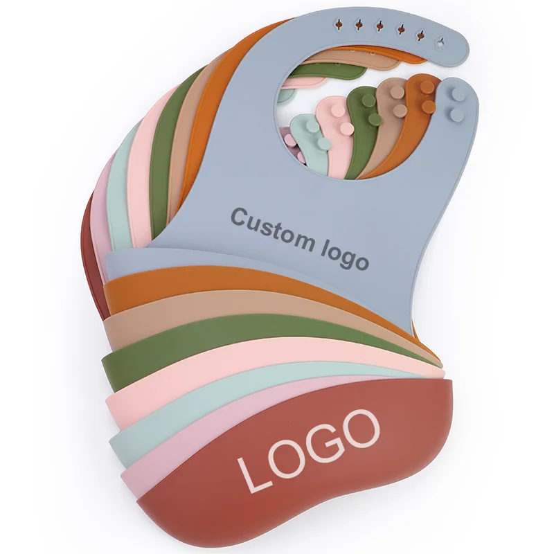 Waterproof Drool Baby Toddler Bandana Cotton Bibs With Silicone Teethers Baberos Baby Silicone Bib Set