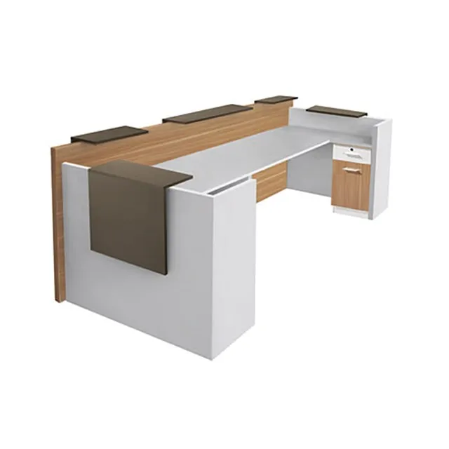 Factory Sale Customizable Modern Office Furniture Hot Selling Simple Receiving Table with Wood Material New Trend Design