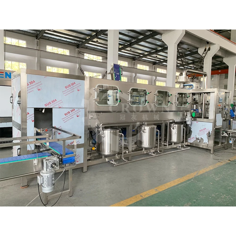 Automatic 19Litre 20Liter 20L Bucket Bottled production Line  Pail Drum Jar 5 Gallon Water Filling Machine
