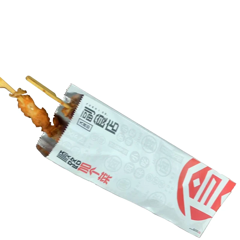 Aluminum Foil Lined Paper Bag for Hot Food French Fried Roast Chicken Rolls Doner Kebab Burger Paper Bag