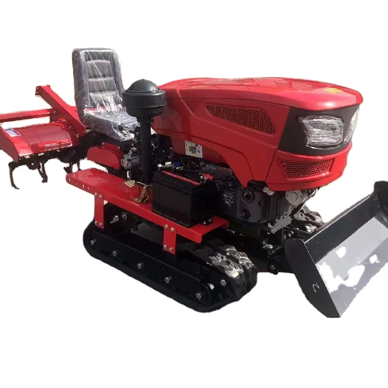 Ride on Crawler Tractor 3 Point Pto Quick Hitch Rotoiller/rotavator/ Rotovator/ Tiller Cultivator
