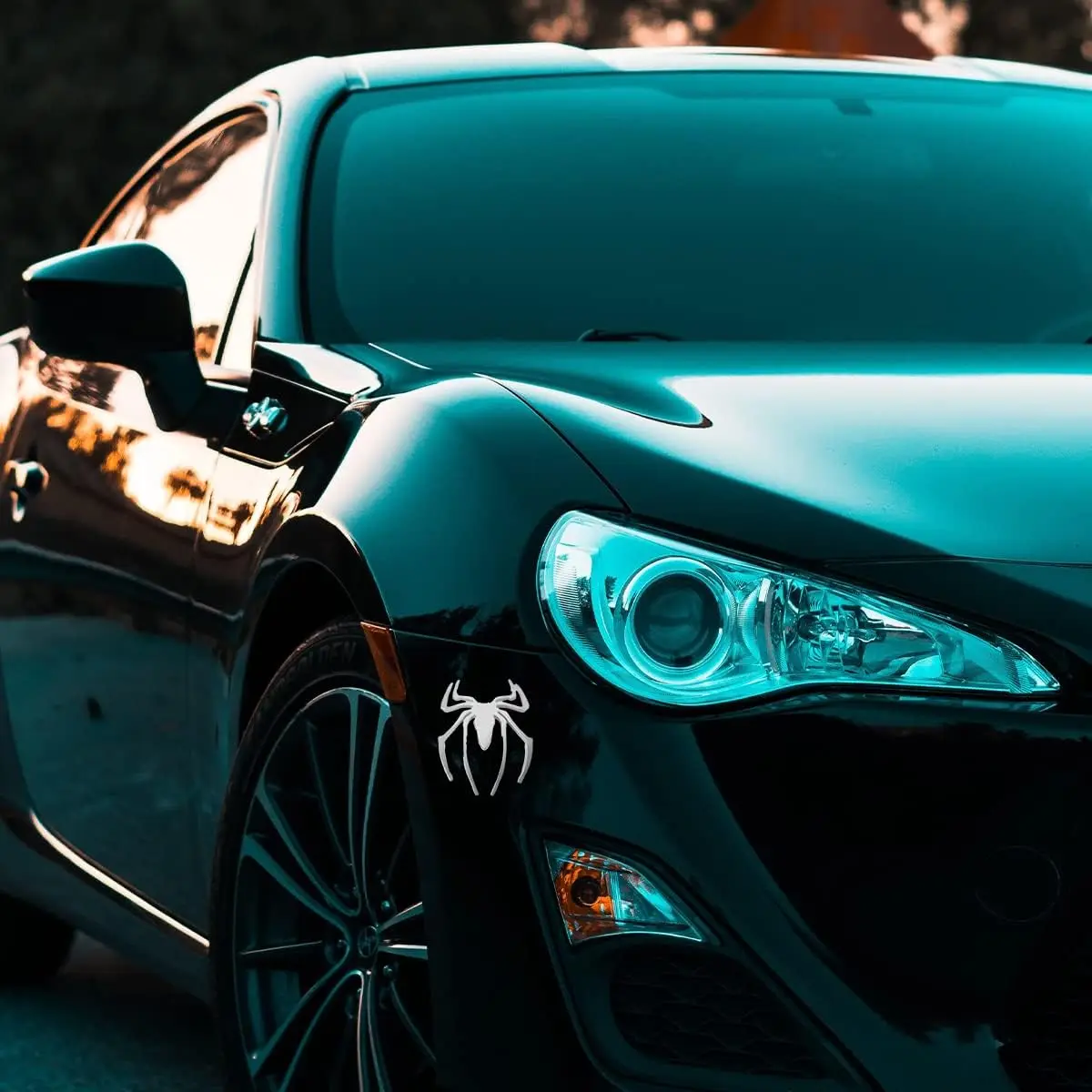 1Pc 3D Spider Emblem for Car Metal Chrome Auto Badges Cool Spider Logo Car Body Sticker Universal Decorations for All Vehicles