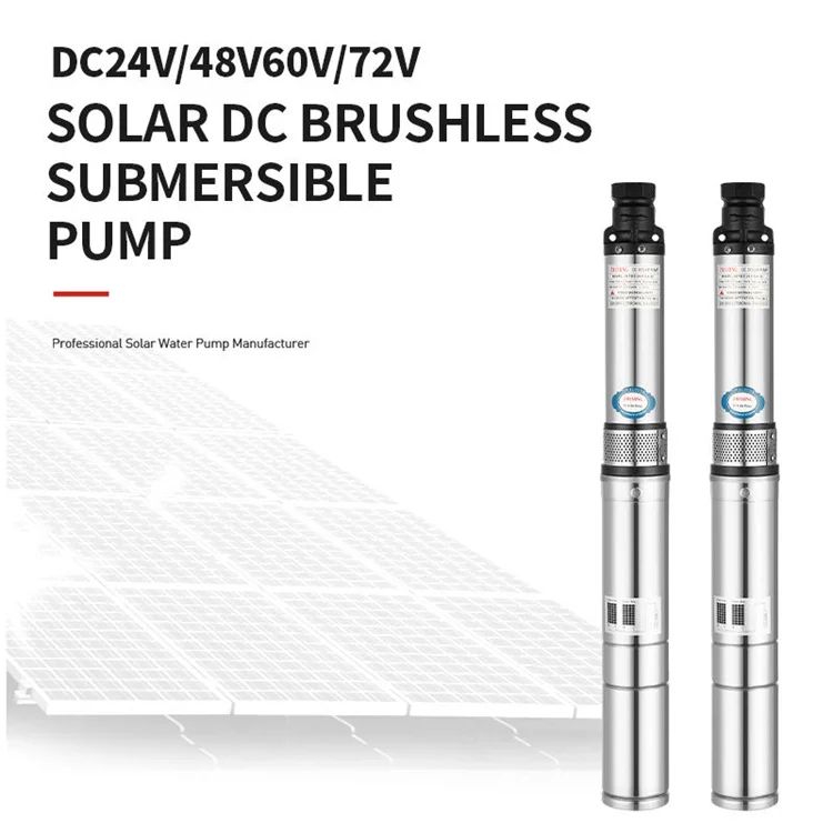 Zheming Car Washing 48 Volt Dc Motor Solar Submersible Pump For Water Agriculture In Large Flow