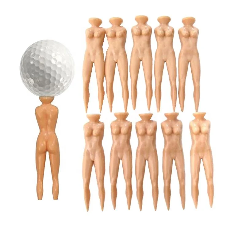 New Custom Cheap Novelty Nude Lady Golf Tee Plastic Model Bikini Golf Tee