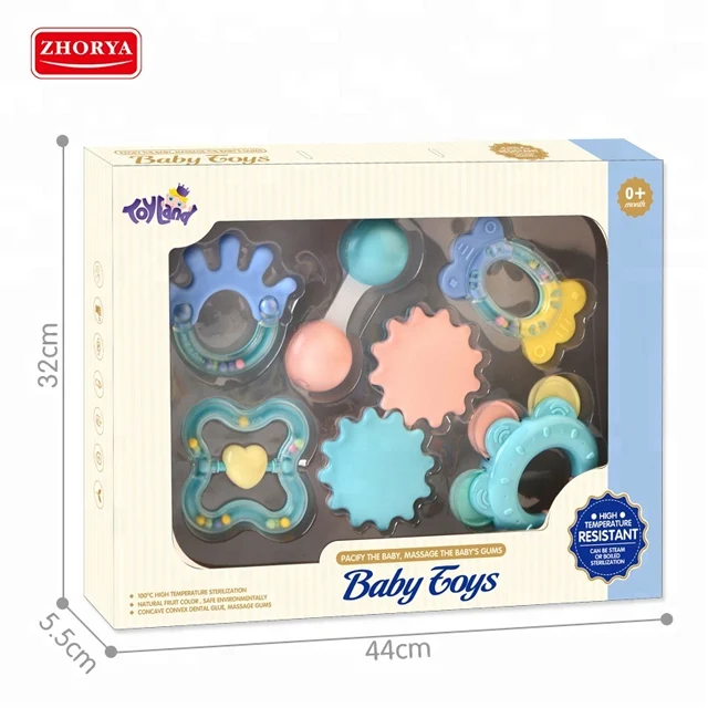 8 шт различные формы дизайн в форме животных пластиковые детские руки встряхнуть колокольчик силиконовые детские погремушки Прорезыватель