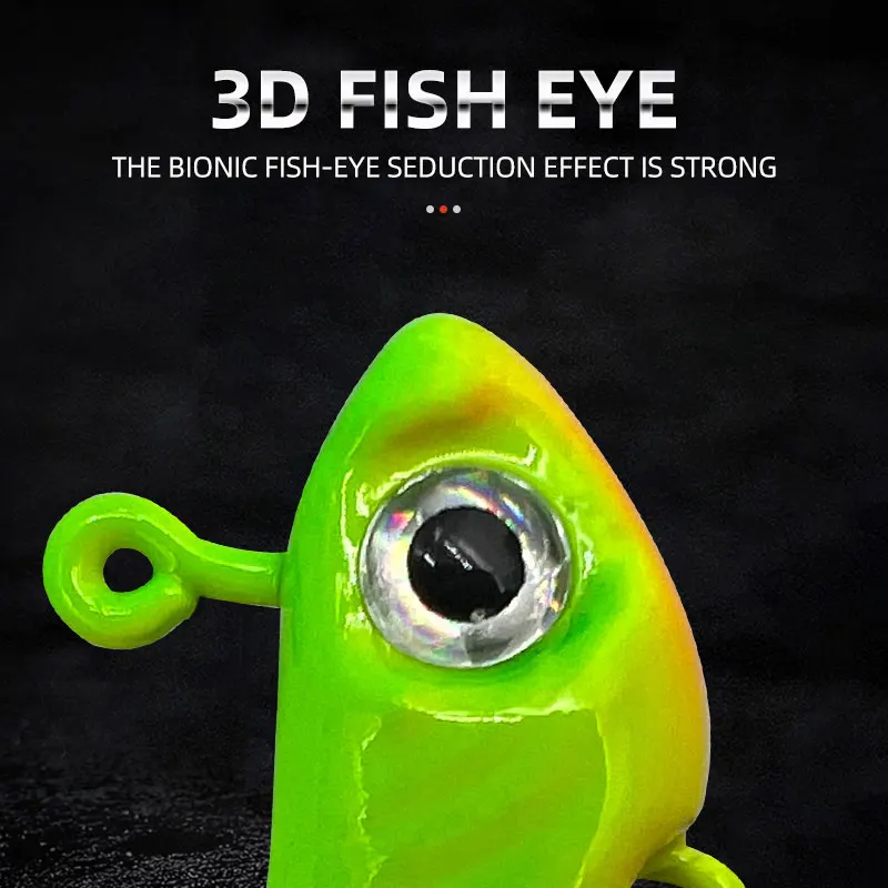 10g/15g/20g/28g/40g Lead Head Lure Fishing Hooks Swimbait Jig Heads Saltwater Fishing Jig Heads Flat Jig Hooks