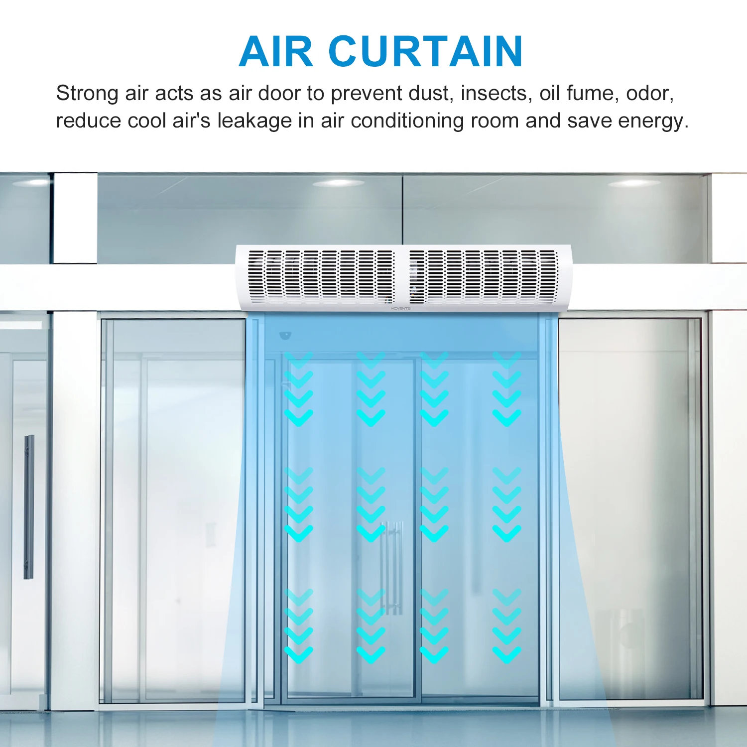 Промышленная воздушная занавеска С ПЕРЕКРЕСТНЫМ потоком 110 В 60 Гц для холодной комнаты