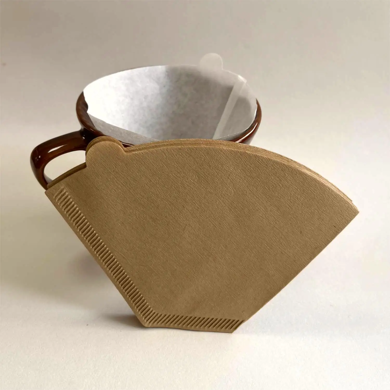 Wholesale low price sector shape coffee filter paper #4