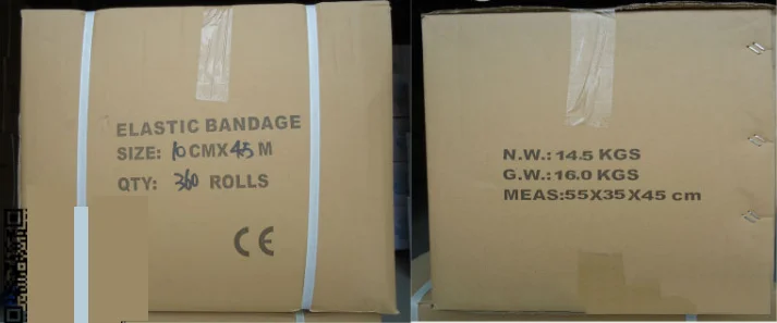 Premium High Elastic Bandage Wrap,Durable Compression Bandage, Woven Elastic Compression Rolls with Fastening Clips,