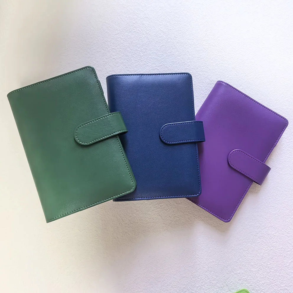 Wholesale Factory Stock High Quality Cash Envelope A5 A6 Luxury 2025 Planner Custom Journals Printed Top Loader Binder
