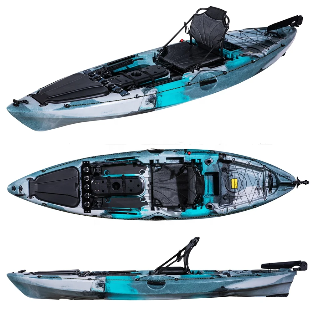 Каяк LSF, новый каяк 10 футов, одиночная рыбалка с алюминиевым сиденьем