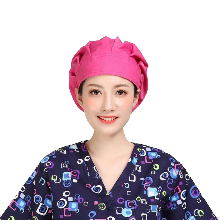 Surgical Hats Print Doctors Hair Medical Nurse Operating Room Caps