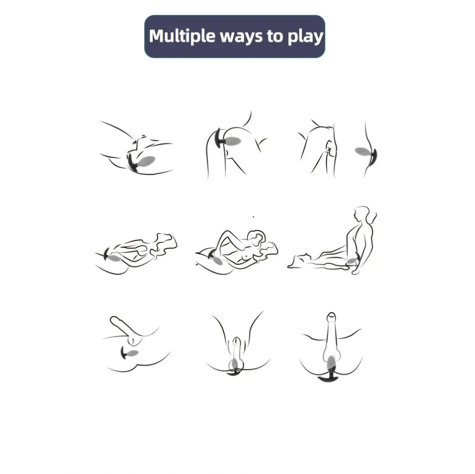 new plug anal con vibration remote control electric anal plug rear toy massager  Butt Plug  Anal sex toys for man and women
