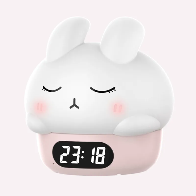 Lonvel Wholesale Price Rabbit Shaped LED Night Light for Kid Silicone Rechargeable Cute Baby Bunny Night Light For Room